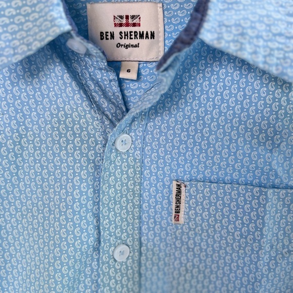 Ben Sherman Other - Ben Sherman little boys 6  Light‎ Blue Paisley Button Down Shirt toddler